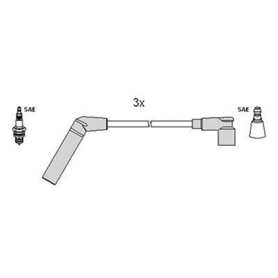 HITACHI Комплект проводов зажигания 134263