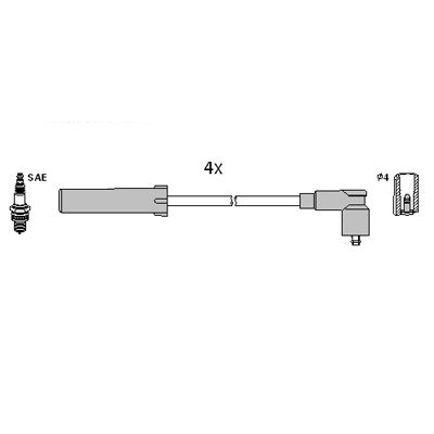 HITACHI uždegimo laido komplektas 134980