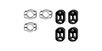 HJS montavimo komplektas, išmetimo sistema 82 22 4601