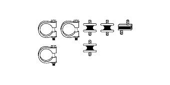 HJS Монтажный комплект, система выпуска 82 23 4021