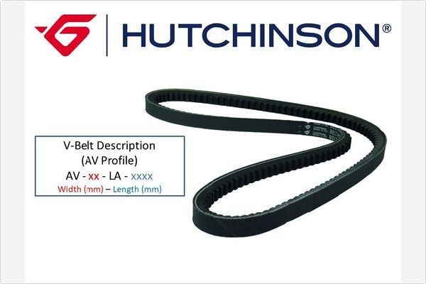 HUTCHINSON Клиновой ремень AV 10 1240 (La 1250)