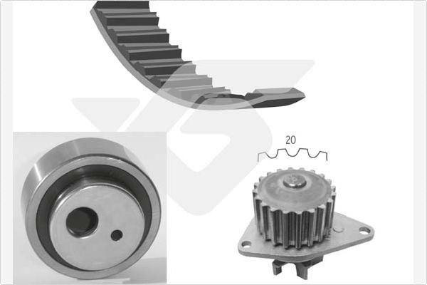 HUTCHINSON Водяной насос + комплект зубчатого ремня KH 02WP05