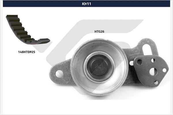 HUTCHINSON paskirstymo diržo komplektas KH 11