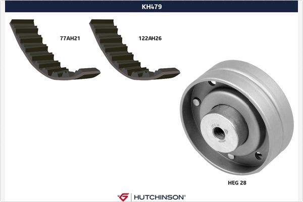 HUTCHINSON paskirstymo diržo komplektas KH 479