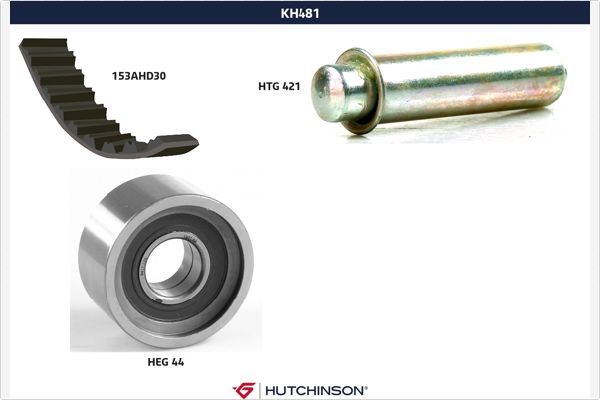 HUTCHINSON Комплект ремня ГРМ KH 481