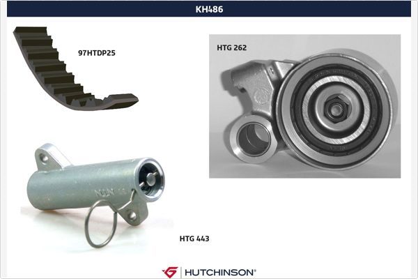 HUTCHINSON Комплект ремня ГРМ KH 486