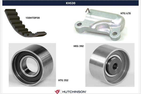 HUTCHINSON Комплект ремня ГРМ KH 530