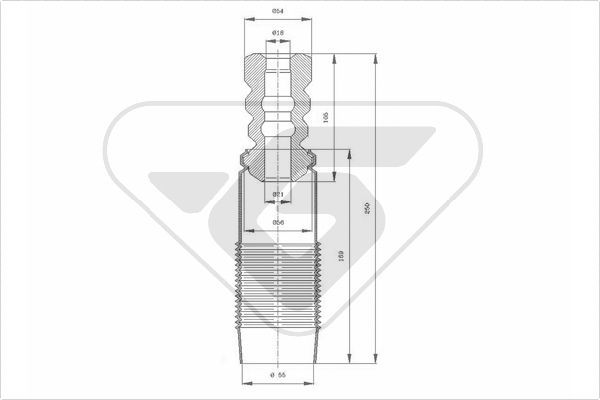 HUTCHINSON Пылезащитный комплект, амортизатор KP088