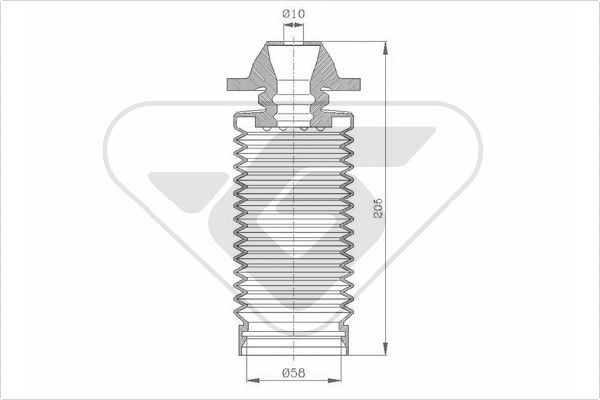 HUTCHINSON Пылезащитный комплект, амортизатор KP099