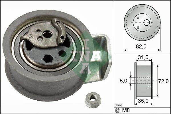 INA Натяжной ролик, ремень ГРМ 531 0436 20