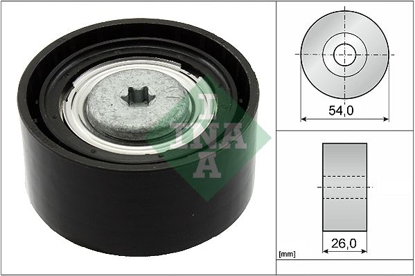 INA kreipiantysis skriemulys, V formos rumbuotas dirža 532 0672 10