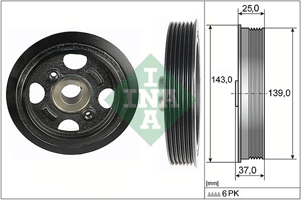 INA skriemulys, alkūninis velenas 544 0109 10