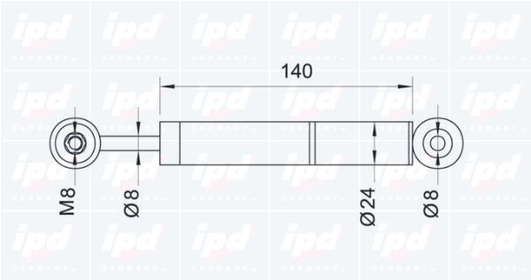 IPD vibracijos slopintuvas, V formos rumbuotas diržas 11-0016