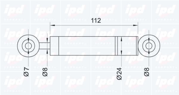 IPD vibracijos slopintuvas, V formos rumbuotas diržas 11-0017