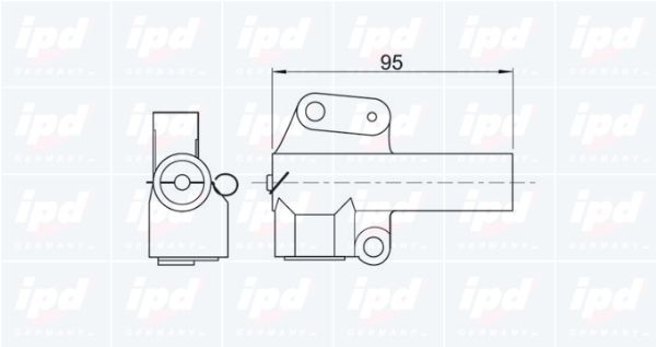 IPD vibracijos slopintuvas, paskirstymo diržas 11-1014
