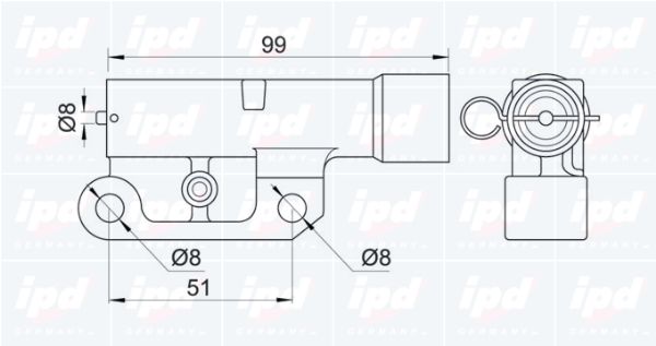 IPD vibracijos slopintuvas, paskirstymo diržas 11-1017