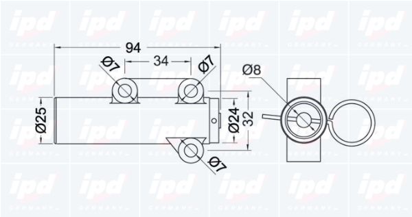 IPD vibracijos slopintuvas, paskirstymo diržas 13-0262