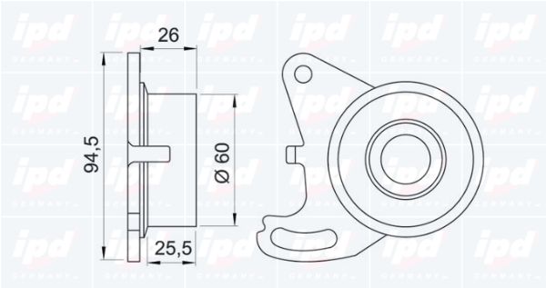 IPD Натяжной ролик, ремень ГРМ 14-0191