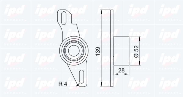 IPD Натяжной ролик, ремень ГРМ 14-0230