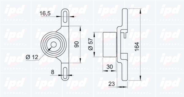 IPD Натяжной ролик, ремень ГРМ 14-0784