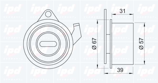 IPD Натяжной ролик, ремень ГРМ 14-0830