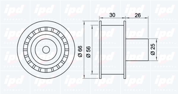 IPD Паразитный / Ведущий ролик, зубчатый ремень 15-0091