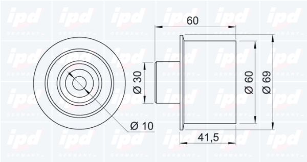 IPD kreipiantysis skriemulys, paskirstymo diržas 15-0980