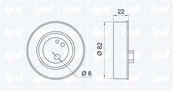 IPD Натяжной ролик, ремень ГРМ 15-3215