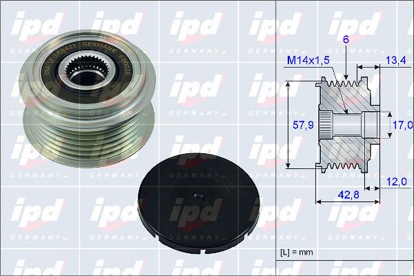 IPD Механизм свободного хода генератора 15-3892