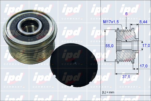 IPD Механизм свободного хода генератора 15-3968