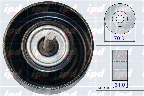 IPD kreipiantysis skriemulys, V formos rumbuotas dirža 15-3992