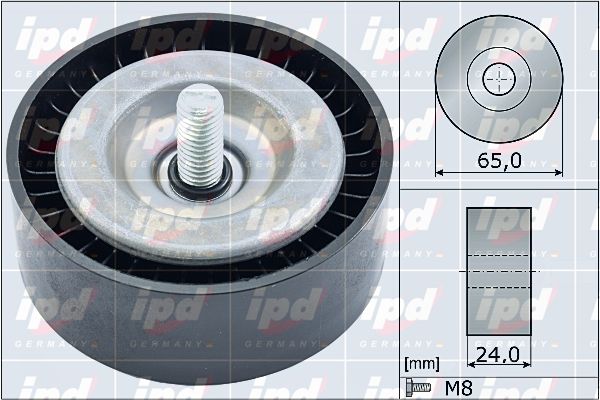 IPD kreipiantysis skriemulys, V formos rumbuotas dirža 15-4032