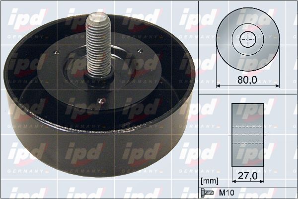 IPD kreipiantysis skriemulys, V formos rumbuotas dirža 15-4079