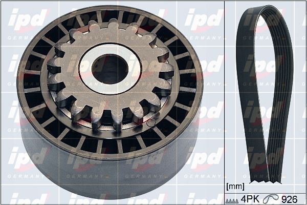 IPD V formos rumbuotas diržas, komplektas 20-1899