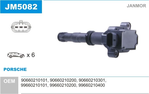 JANMOR Катушка зажигания JM5082