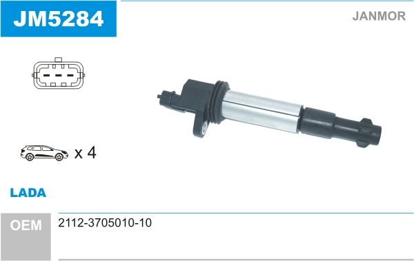 JANMOR Катушка зажигания JM5284