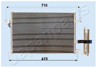 JAPANPARTS Конденсатор, кондиционер CND313014