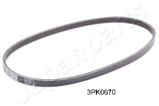 JAPANPARTS V formos rumbuoti diržai DV-3PK0670