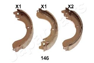 JAPANPARTS stabdžių trinkelių komplektas GF-146AF