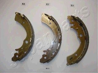 JAPANPARTS Комплект тормозных колодок GF-411AF