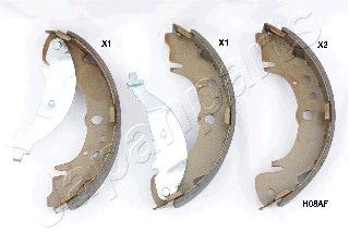 JAPANPARTS Комплект тормозных колодок GF-H08AF