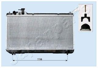 JAPANPARTS radiatorius, variklio aušinimas RDA153096