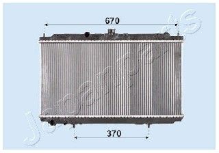 JAPANPARTS Радиатор, охлаждение двигателя RDA213005