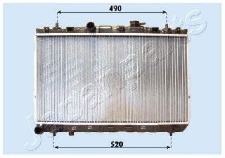 JAPANPARTS Радиатор, охлаждение двигателя RDA283099