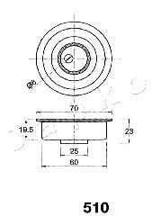 JAPKO Устройство для натяжения ремня, ремень ГРМ 45510