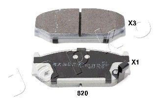 JAPKO Комплект тормозных колодок, дисковый тормоз 50820