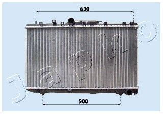 JAPKO radiatorius, variklio aušinimas RDA153098