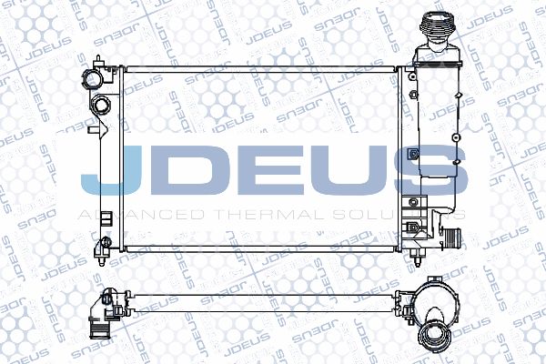JDEUS Радиатор, охлаждение двигателя 007M49