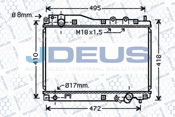 JDEUS radiatorius, variklio aušinimas 013M26