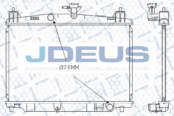 JDEUS radiatorius, variklio aušinimas 016M32